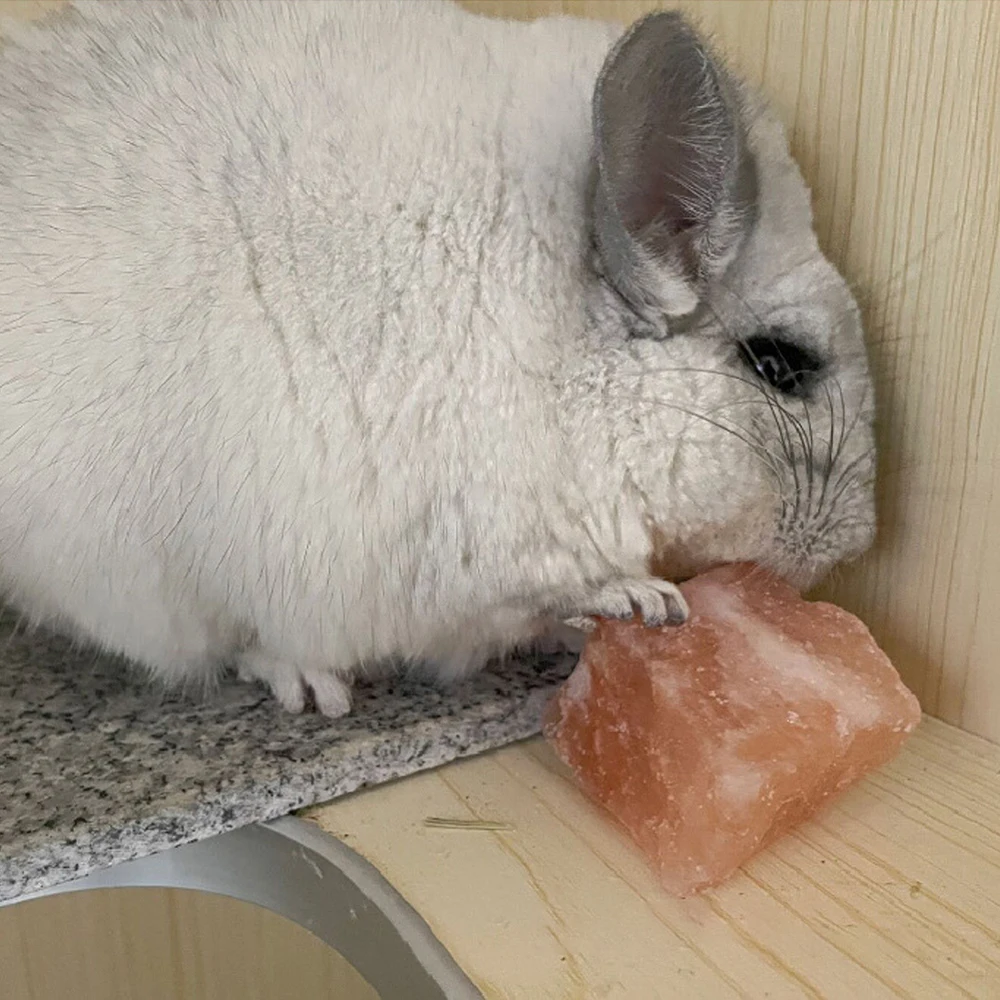 Jaula colgante de piedra Mineral Natural Irregular aleatoria, decoración, juguete para masticar para animales pequeños, mascotas, hámster, conejo, pájaros, rechinar los dientes, 1 ud. - imagen 2