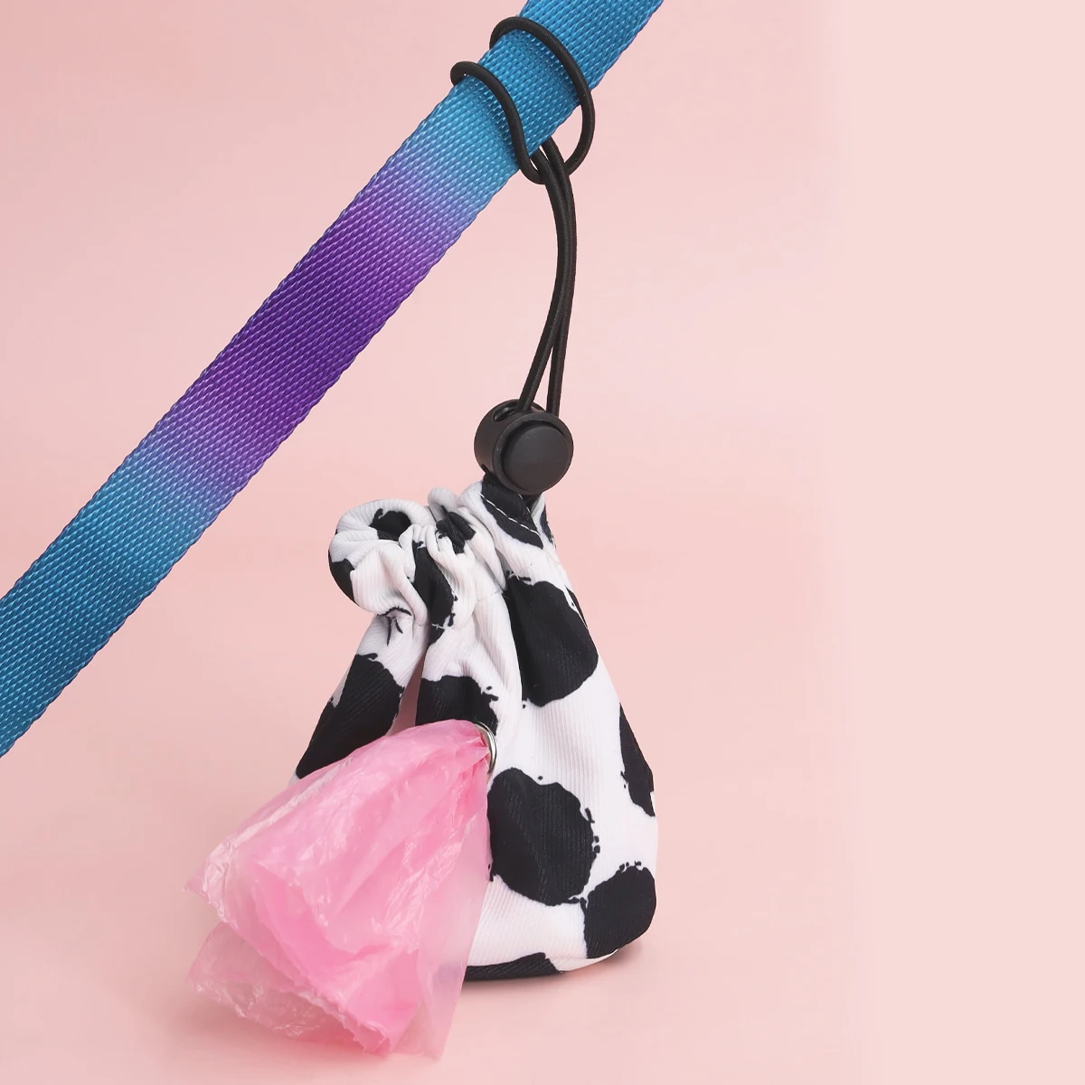 Dispensador de bolsas de basura para mascotas, soporte portátil para bolsas de excrementos de perros para correa, contenedor de bolsas para caminar, correr o accesorios al aire libre, 1 ud. - imagen 2