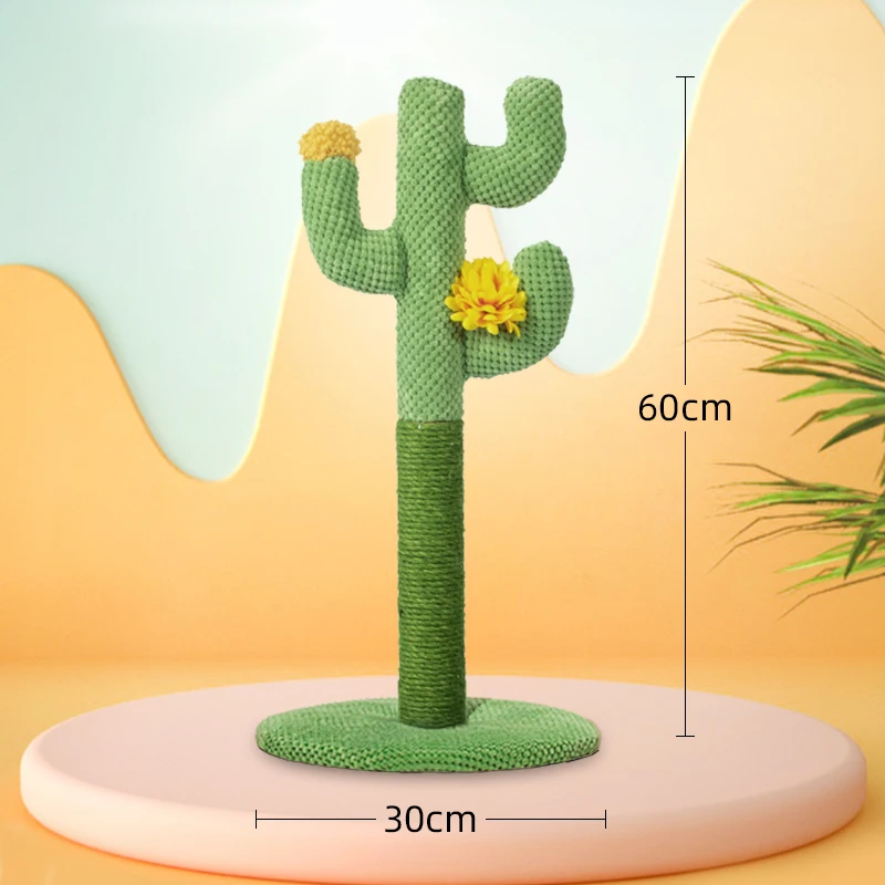 Poste rascador de Sisal para gatos, afilador de garras, tablero rascador de Cactus para gatos, poste rascador para gatos, muebles para mascotas, poste de árbol para gatos - imagen 5