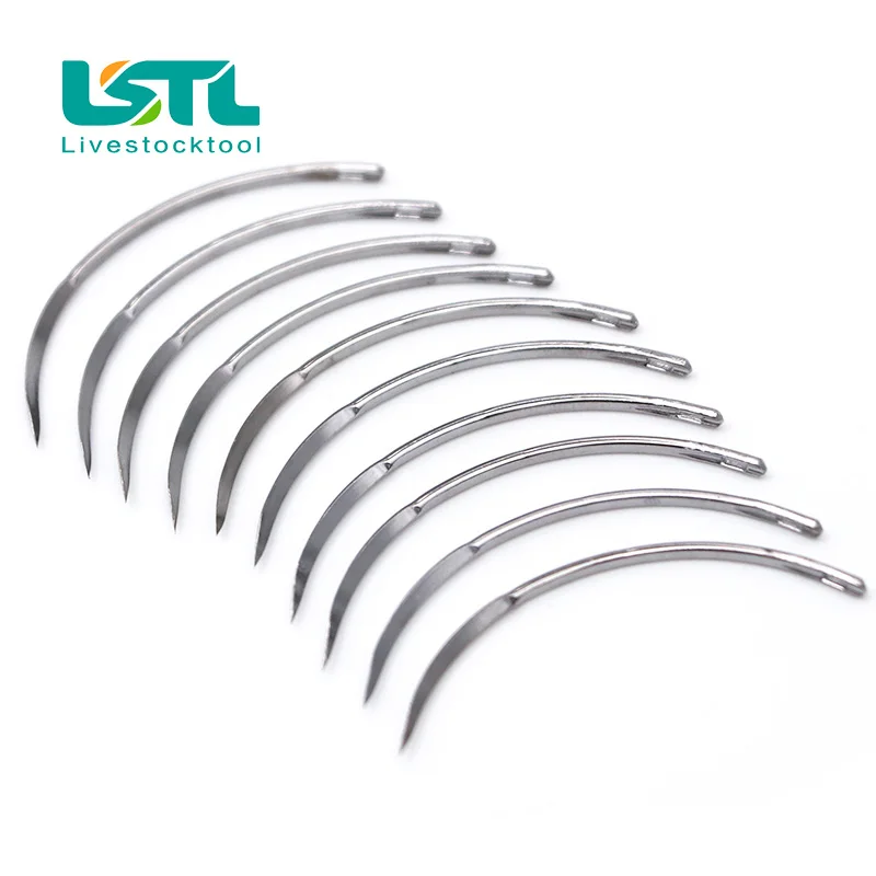 10 Pcs Veterinary Suture Needle Surgical Needle Pig Cattle Sheep Poultry Beast Medical Tool Veterinary Equipment Livestock Tools - imagen 3