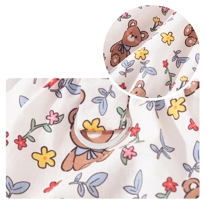 Mini vestidos de verano con dibujos de cachorros, chaleco Floral, monos para perros pequeños y medianos, ropa bonita de verano para mujer, gatito, Bulldog Francés - imagen 4
