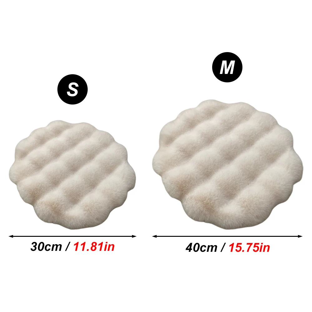 Estera de cama de felpa para gatos, cama redonda para gatos, perros pequeños, estera de dormir de lana para mascotas, nido para cachorros y gatitos, cojín para mascotas, accesorios para gatos, invierno - imagen 2