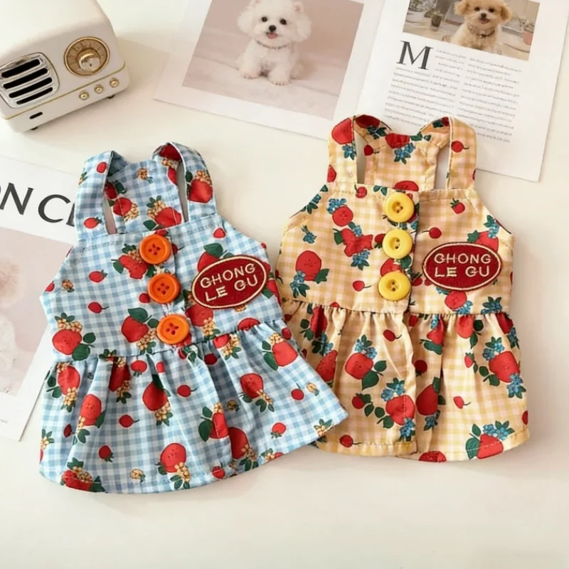 Vestido falda para perro pequeño y gato – Ropa mona cachorro - imagen 4
