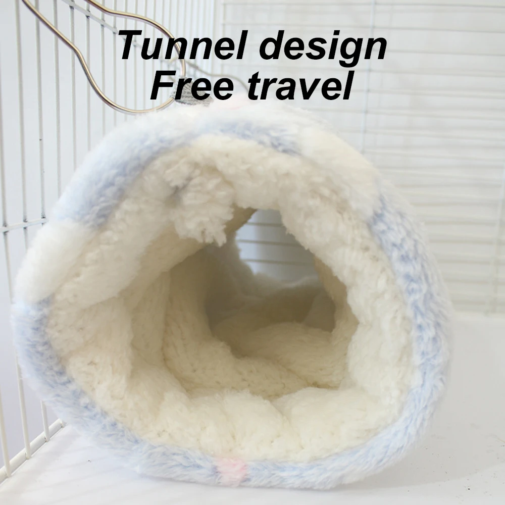 Jaula para hámster, hamaca de túnel para hurón para rata, tubo cálido para hámster, juguete, jaula colgante para cama para hámster, conejo, conejillo de indias, Animal PEQUEÑO, 1 ud. - imagen 4