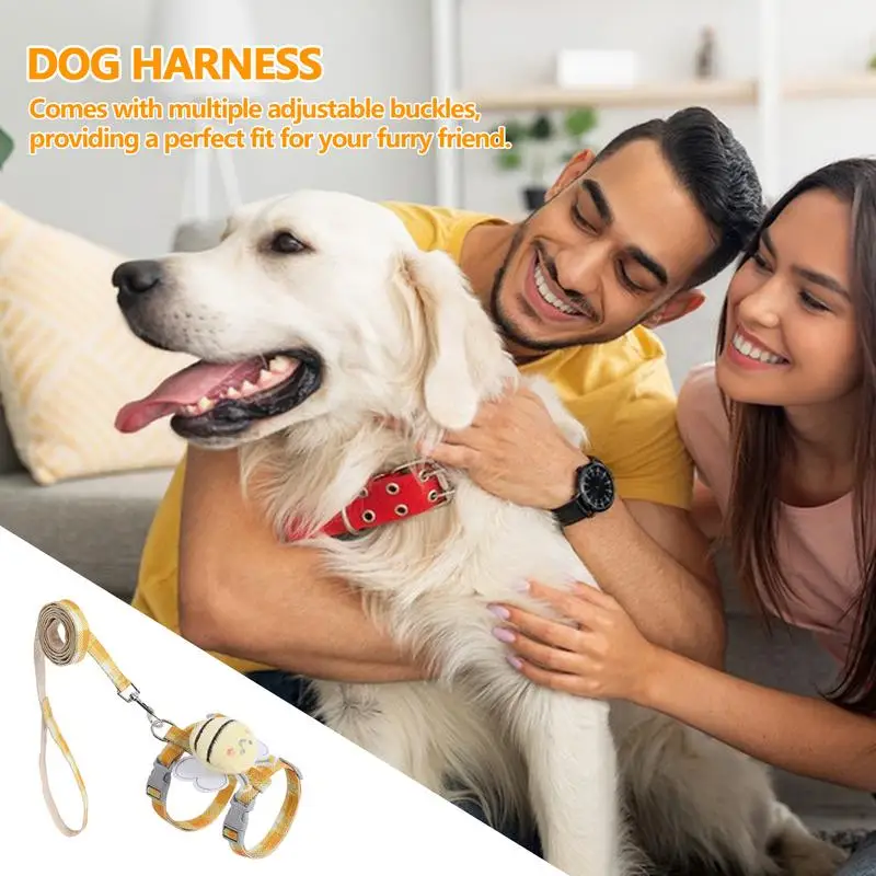 Juego de arnés con correa para perro, herramienta para caminar con hebillas ajustables, ideal para viajar, hacer Picnic, salir y acampar - imagen 4