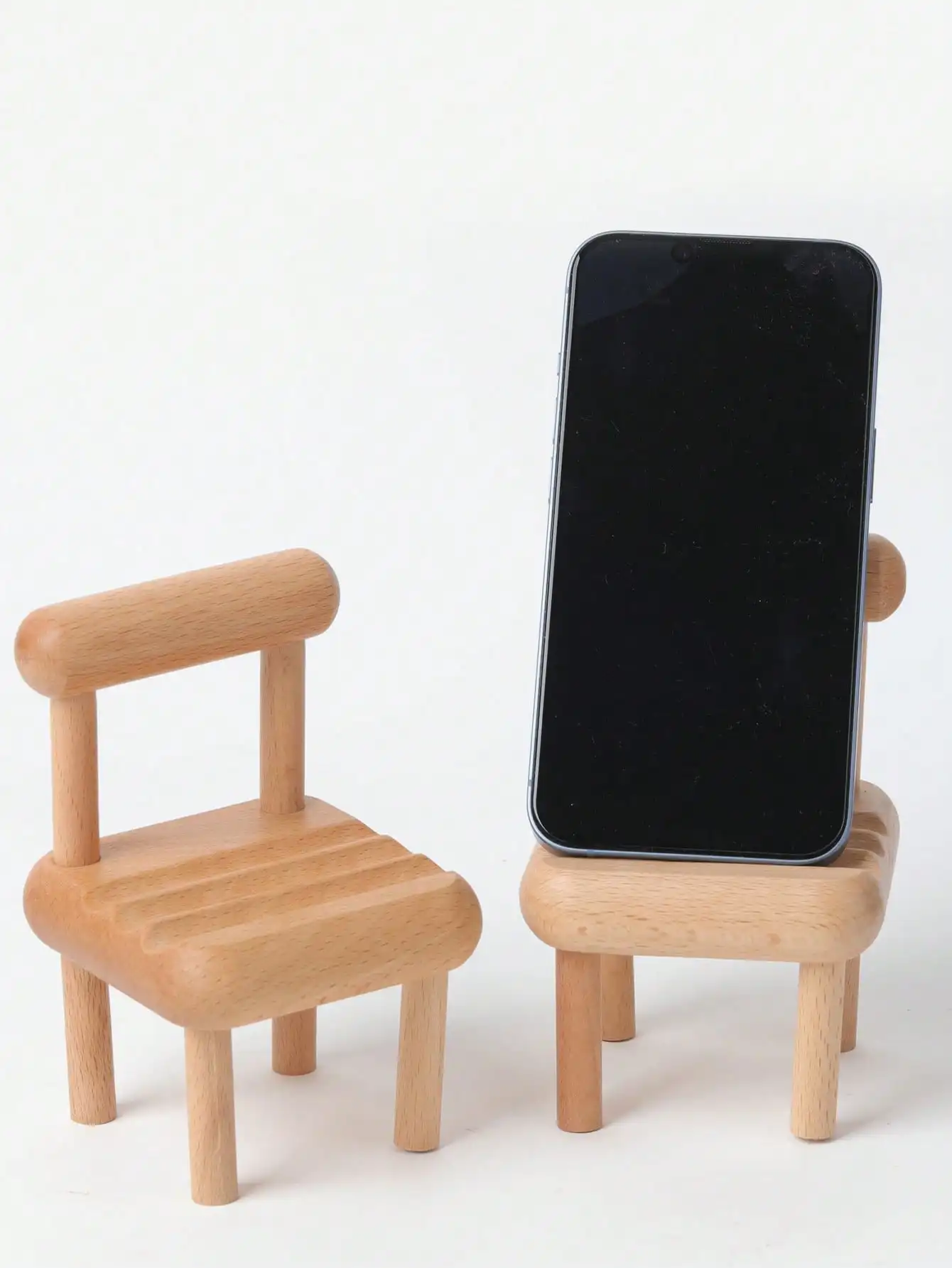 Soporte madera teléfono y tablet - Accesorio para dueños de mascotas - imagen 3