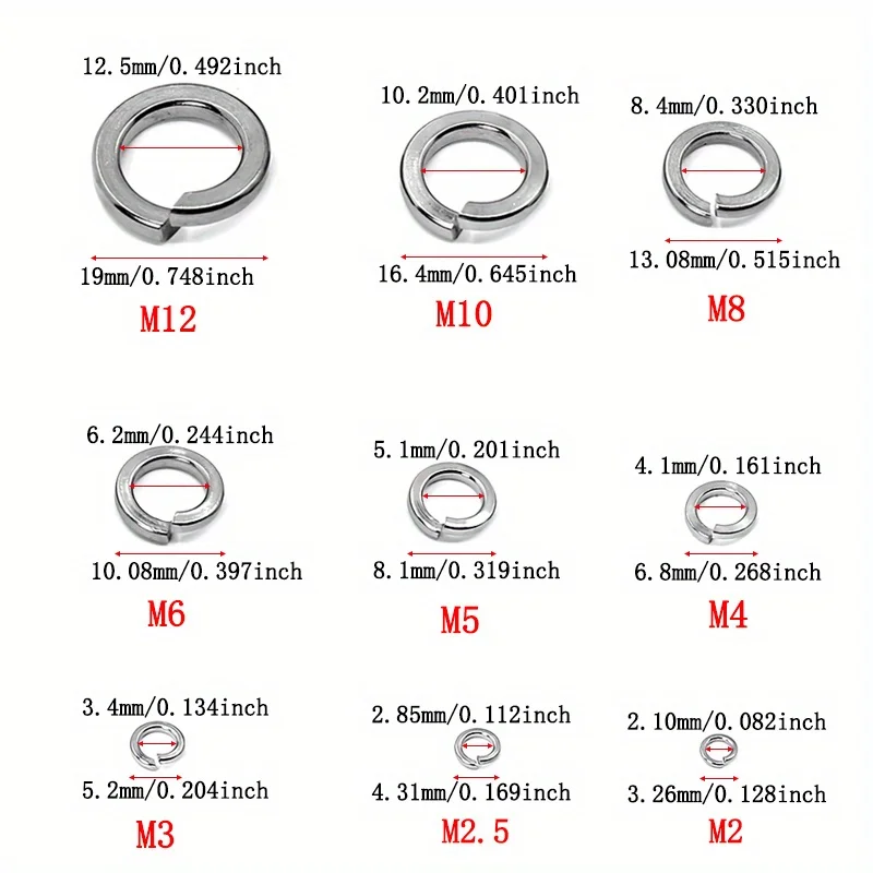 Kit arandelas acero inoxidable 9 tallas para reparaciones multimarca - imagen 5