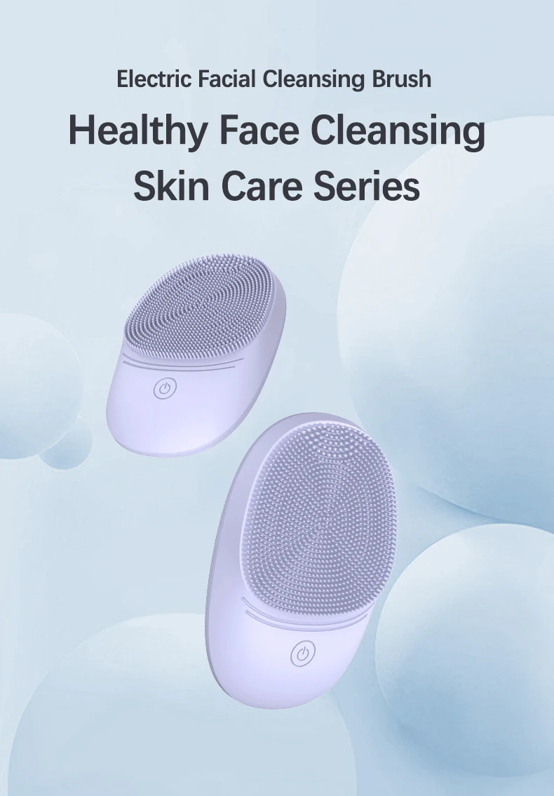 Limpiador facial de silicona suave