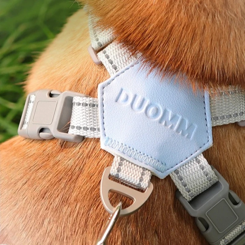 Juego de arnés reflectante para perros, chaleco de malla transpirable en forma de X para perros pequeños y medianos, equipo ajustable para exteriores - imagen 5