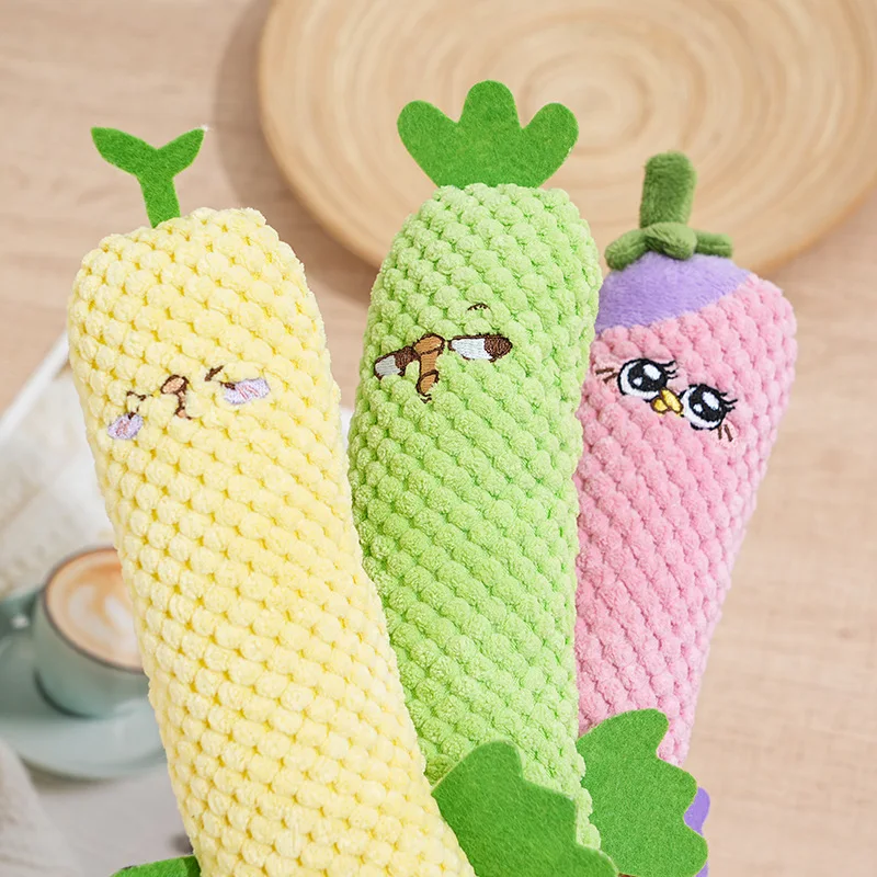 Juguetes peluche verduras para perros pequeños y medianos – Masticar - imagen 3