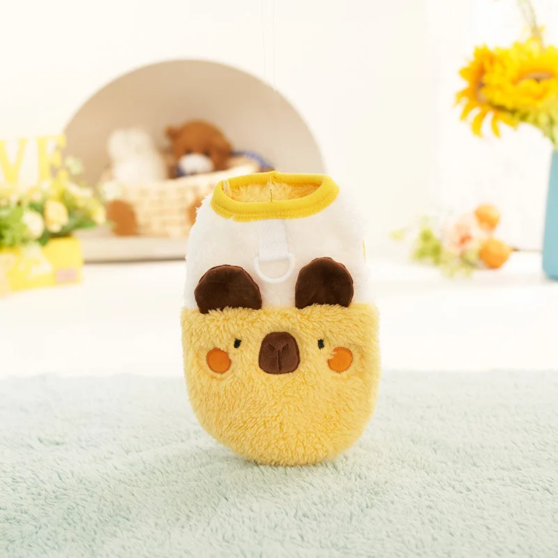 Chaleco de felpa de otoño e invierno para mascotas, bonito chaleco de retazos, ropa para mascotas, ropa para perros, ropa para perros pequeños, ropa para cachorros - imagen 3