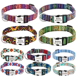 Collar con nombre grabado para perros – Ajustable de nailon
