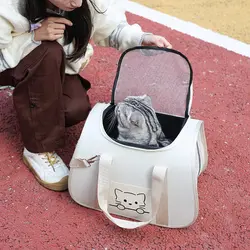 Transportín plegable transpirable para perros y gatos – Gran capacidad