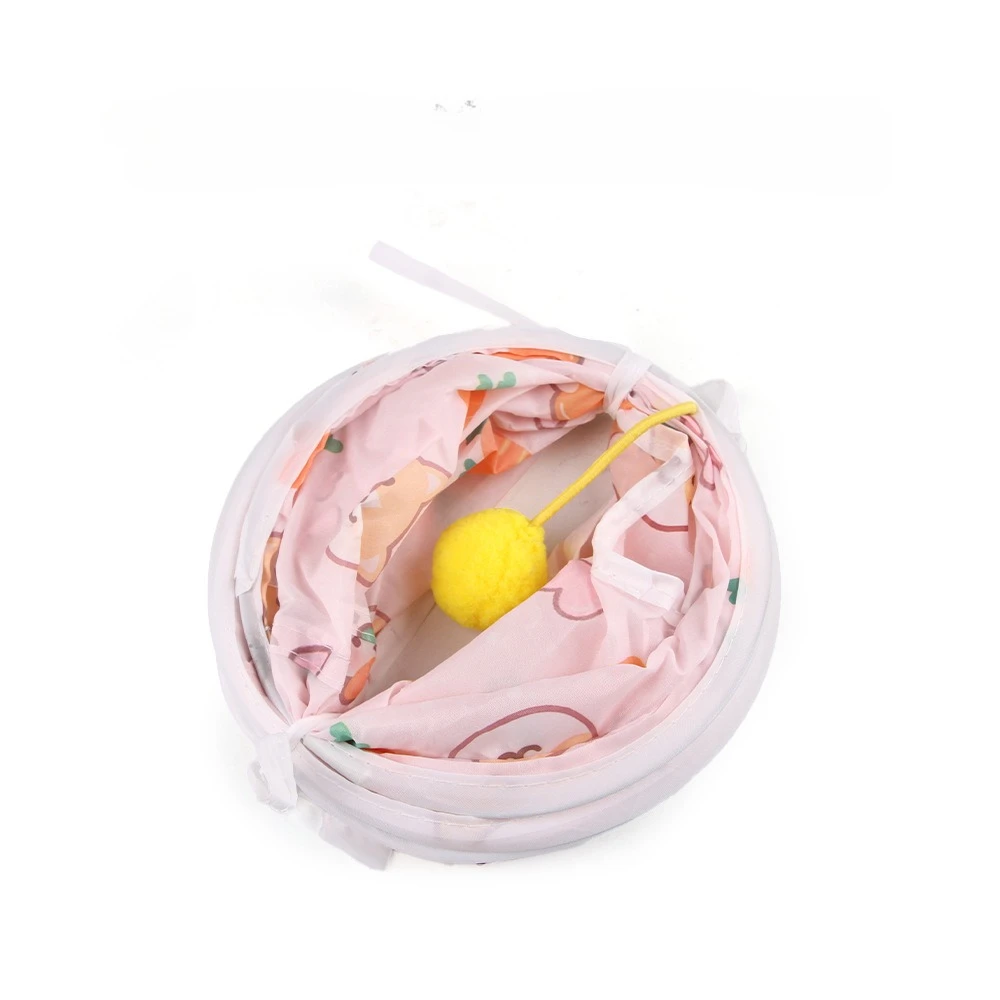 Túnel de juguete de hurón plegable con escondite para hámster en forma de zanahoria para mascotas pequeñas, jaula para hámster, accesorios de juguete - imagen 5