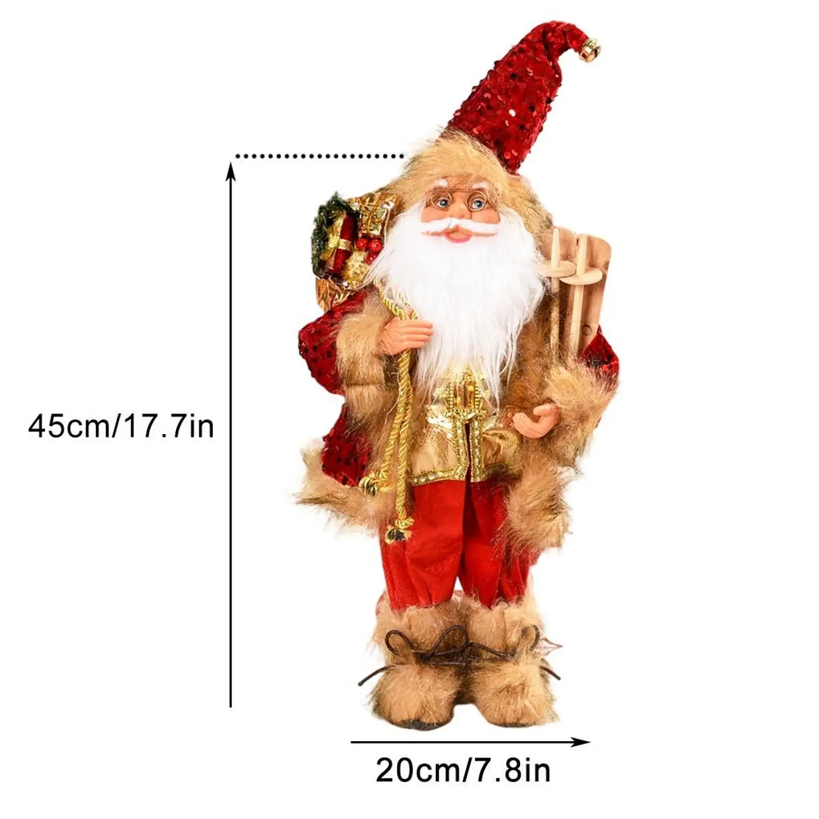 Christmas Santa Doll Gifts Decorative Table Centerpiece Versatile Collectible