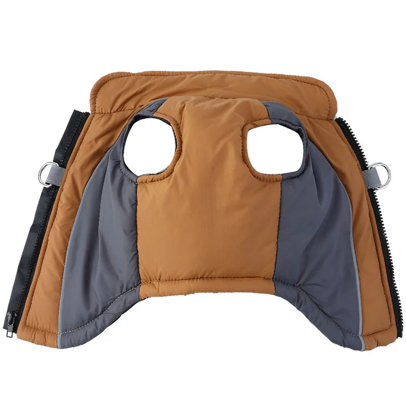 Ropa de invierno para perros, disfraz acolchado de algodón con cremallera, abrigo para perros pequeños, chaqueta para perros pequeños Shih Tzu Dachshund, chaleco para cachorros XS - imagen 3