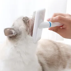 Peine para perros con mango, peine clásico con cojín de aire para mascotas, cepillo para el cuidado, agarre cómodo, adecuado para perros de varias razas
