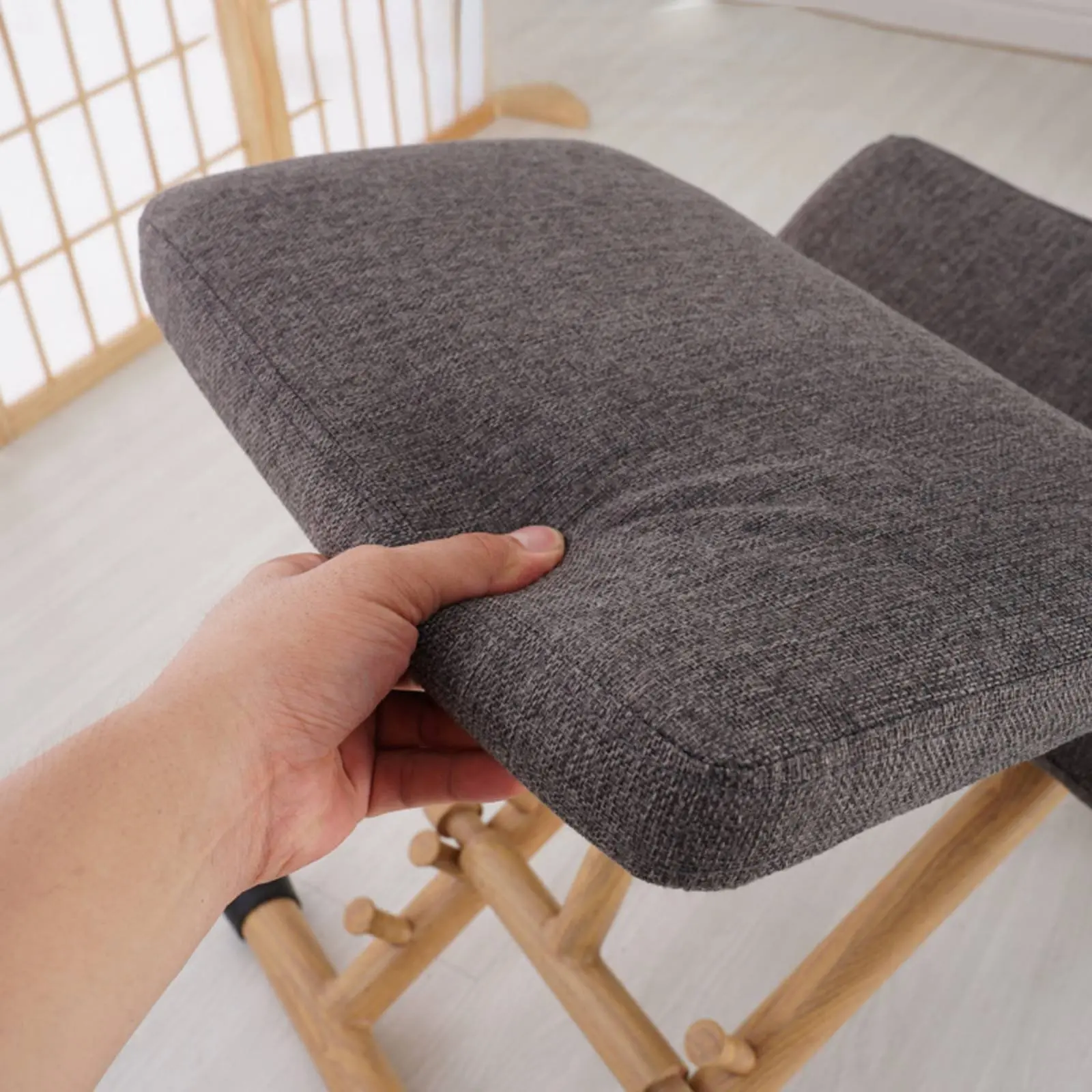 Silla ergonómica para rodillas con acolchado grueso y regulable altura - imagen 5