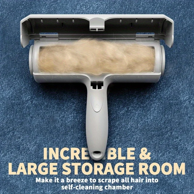 Removedor de pelo para mascotas, rodillo de pelusa para pelo de mascotas, removedor de pelo para gatos y perros para sofá, muebles, alfombras, asiento de coche, rodillo reutilizable - imagen 2