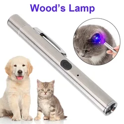 Lámpara UV Wood's para detección de tiña en gatos
