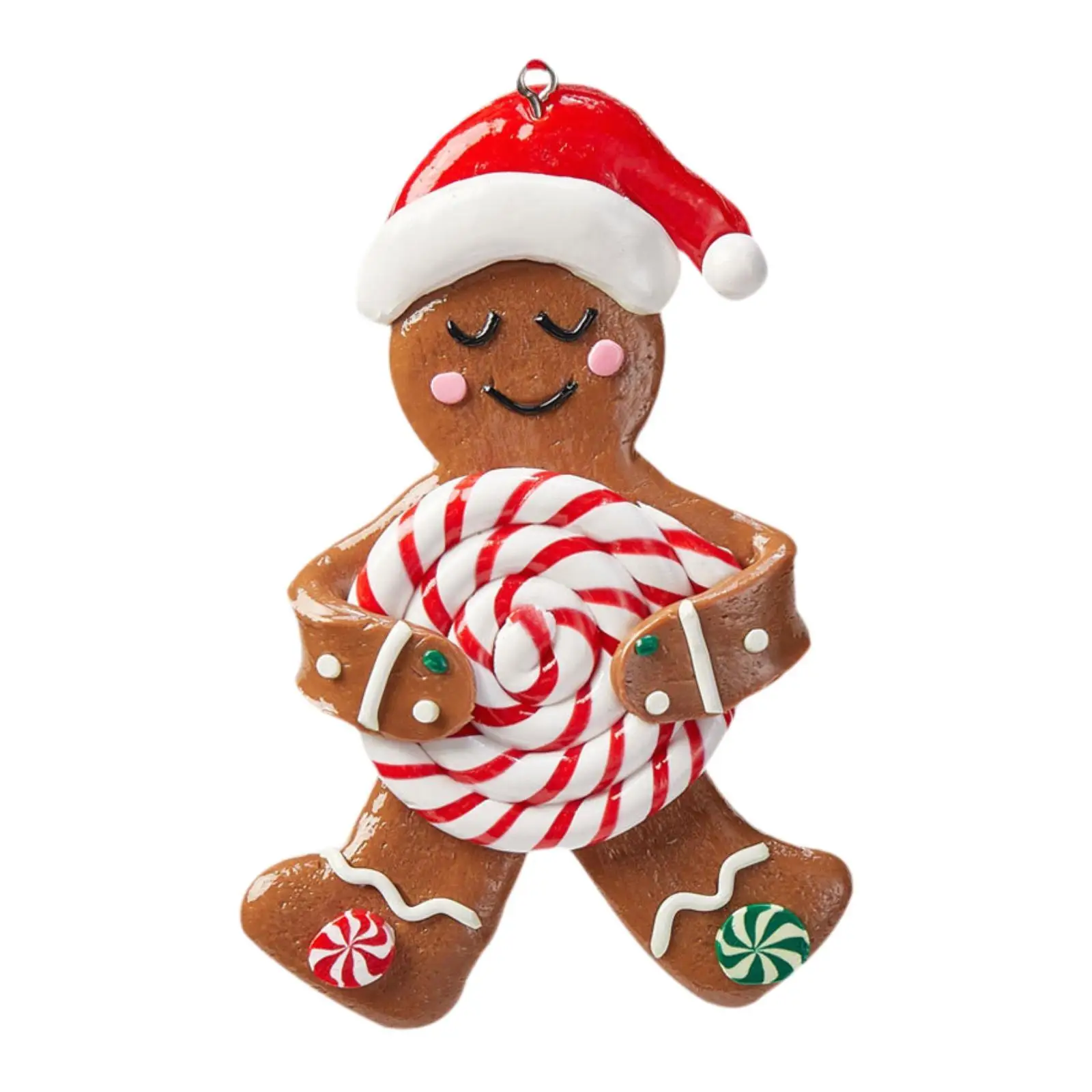 Christmas Gingerbread Man Hanging Decorations Hanging Pendant Celebration Ornament for Bedroom Office Living Room Door Wall