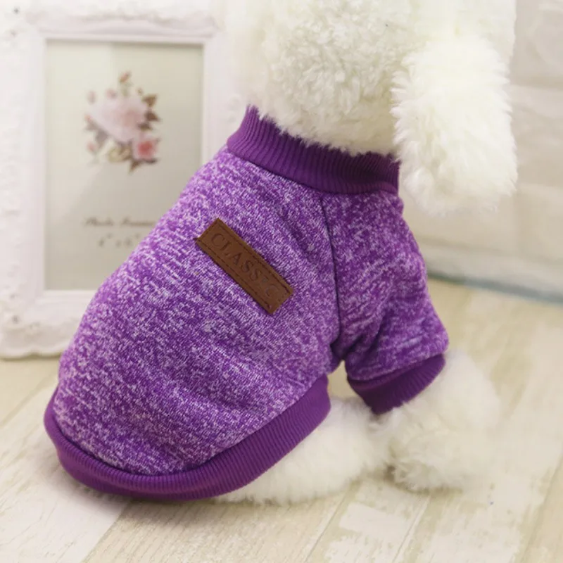 Suéter suave y elástico para perro, Sudadera con capucha clásica de lana, ropa para el hogar para perros pequeños, gatos, cachorros y gatitos - imagen 5