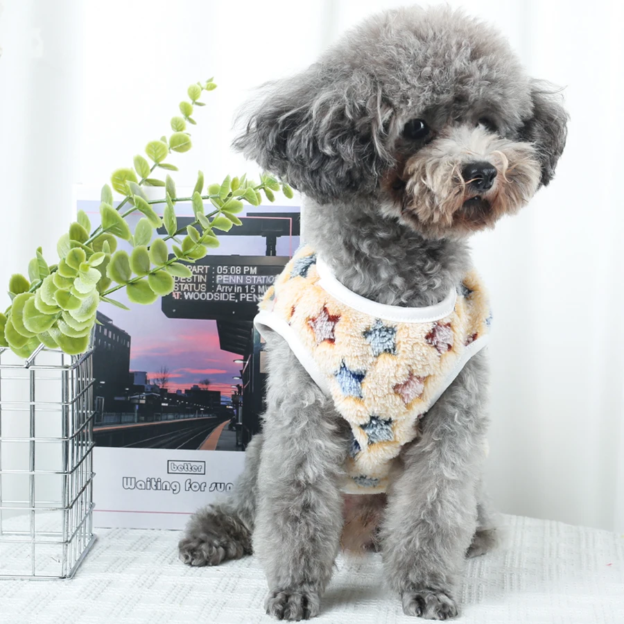 Chalecos de franela estampados suaves para gatos y perros - imagen 4