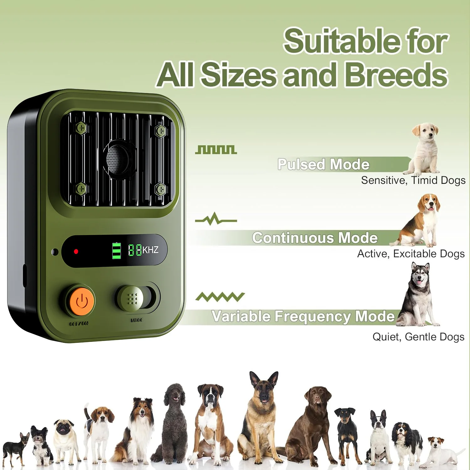 Dispositivo anti ladridos ultrasonido con pantalla a color para perros - imagen 2