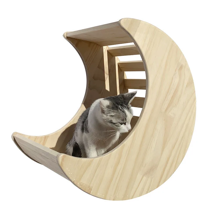 Pared de escalada para gatos, bricolaje, pasillo aéreo para gatos, cápsula espacial de pared grande de lujo, tablón de madera para gatos, gimnasio para mascotas, artículos de interior, regalo - imagen 5