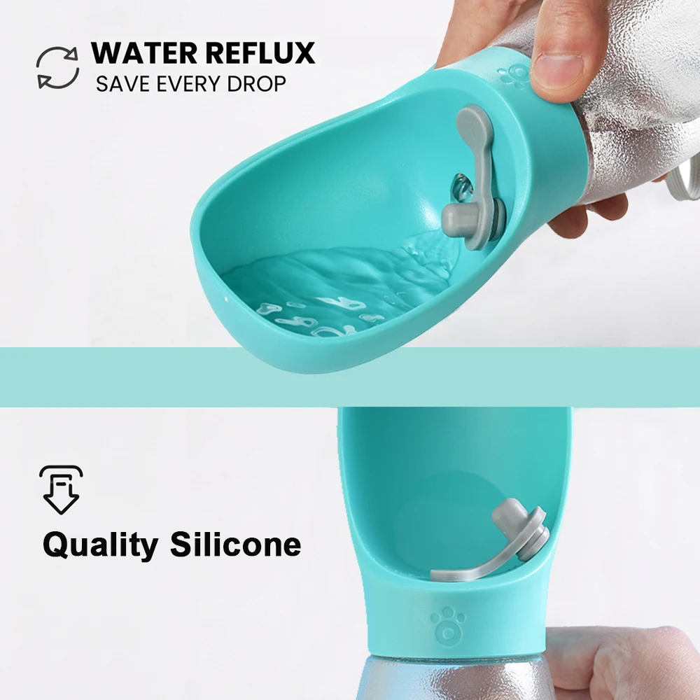 Botella de agua portátil para perros y gatos – Bebedero sin fugas - imagen 2