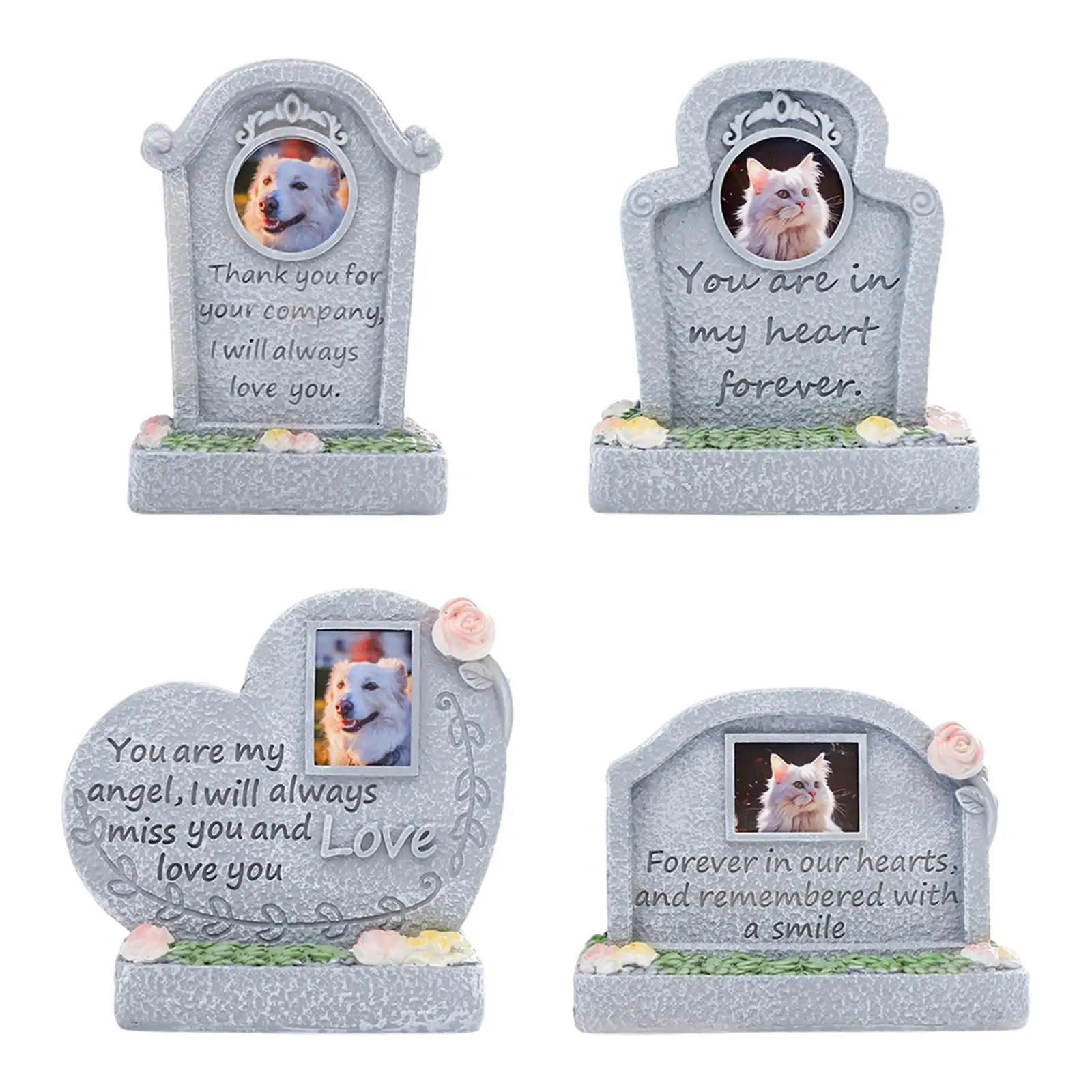 Memorial Monument for Pet Waterproof Loss of Pet Sympathy Gifts Pet Small Animal Monumen for Yard Outdoors Outside Patio Garden