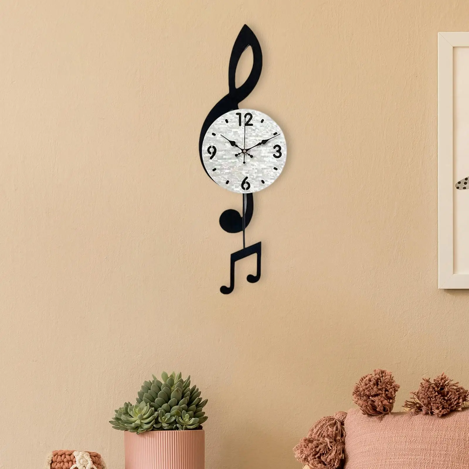Music Note Wall Clock Modern,Wall Art Decor Acrylic Music Note Art Quiet No Ticking for Study Room Living Room Cafe Music Lovers Music Note Wall Clock Modern,Wall Art Decor Acrylic Music Note Art Quiet No Ticking for Study Room Living Room Cafe Music Lovers