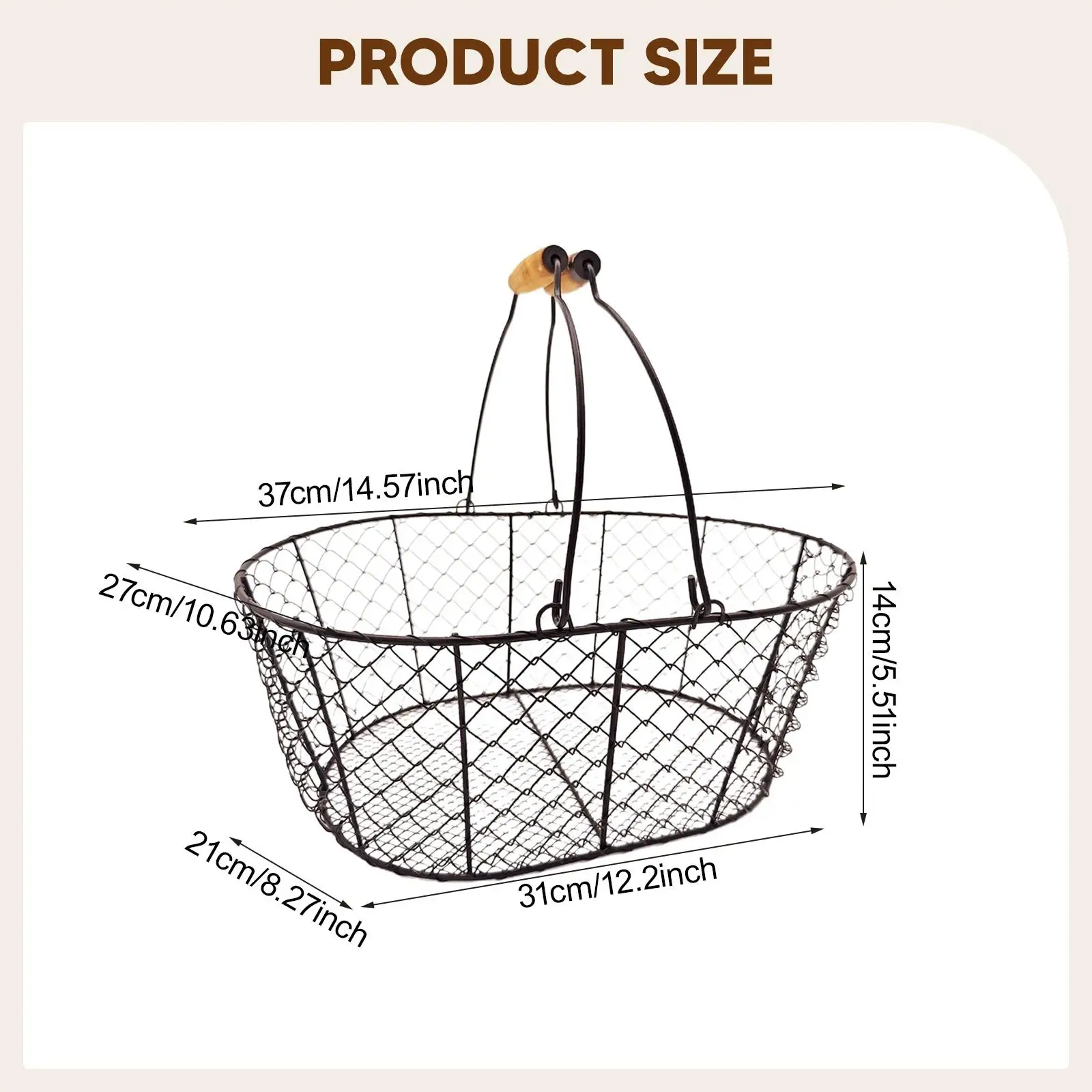 Organizador de alambre para cocina y despensa – Cesta multiuso para comida - imagen 2