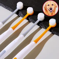 Cepillo dental para perros y gatos con cabezal pequeno y suave