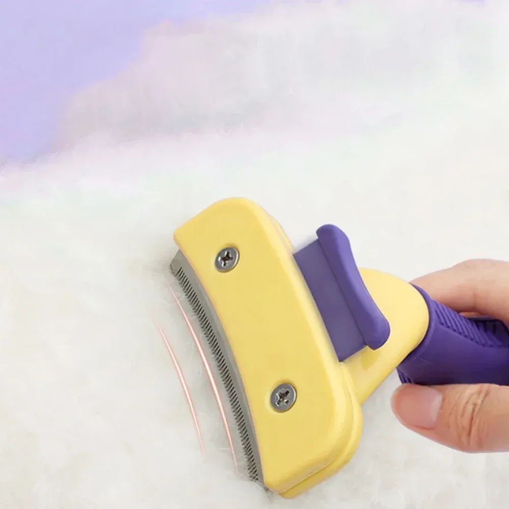 Arc-cepillo de depilación para perros y gatos, peine para perros, recortador de pelo largo y corto, herramientas de aseo para mascotas, suministros para gatos - imagen 5