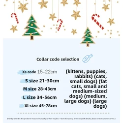 Collar navideño para gatos y perros grandes – lazo y campana roja