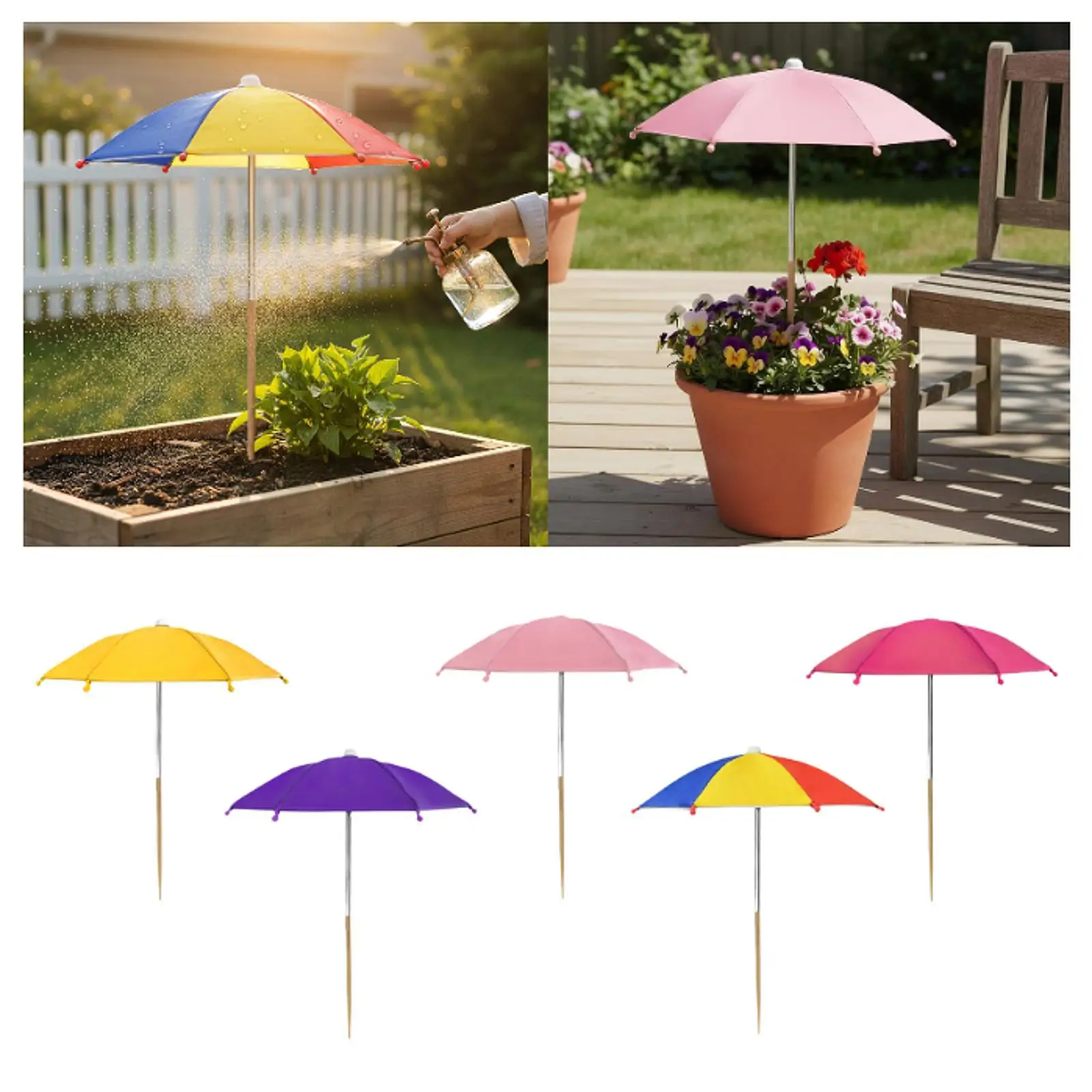 Sombrilla para plantas de jardín – Protección solar flores y macetas