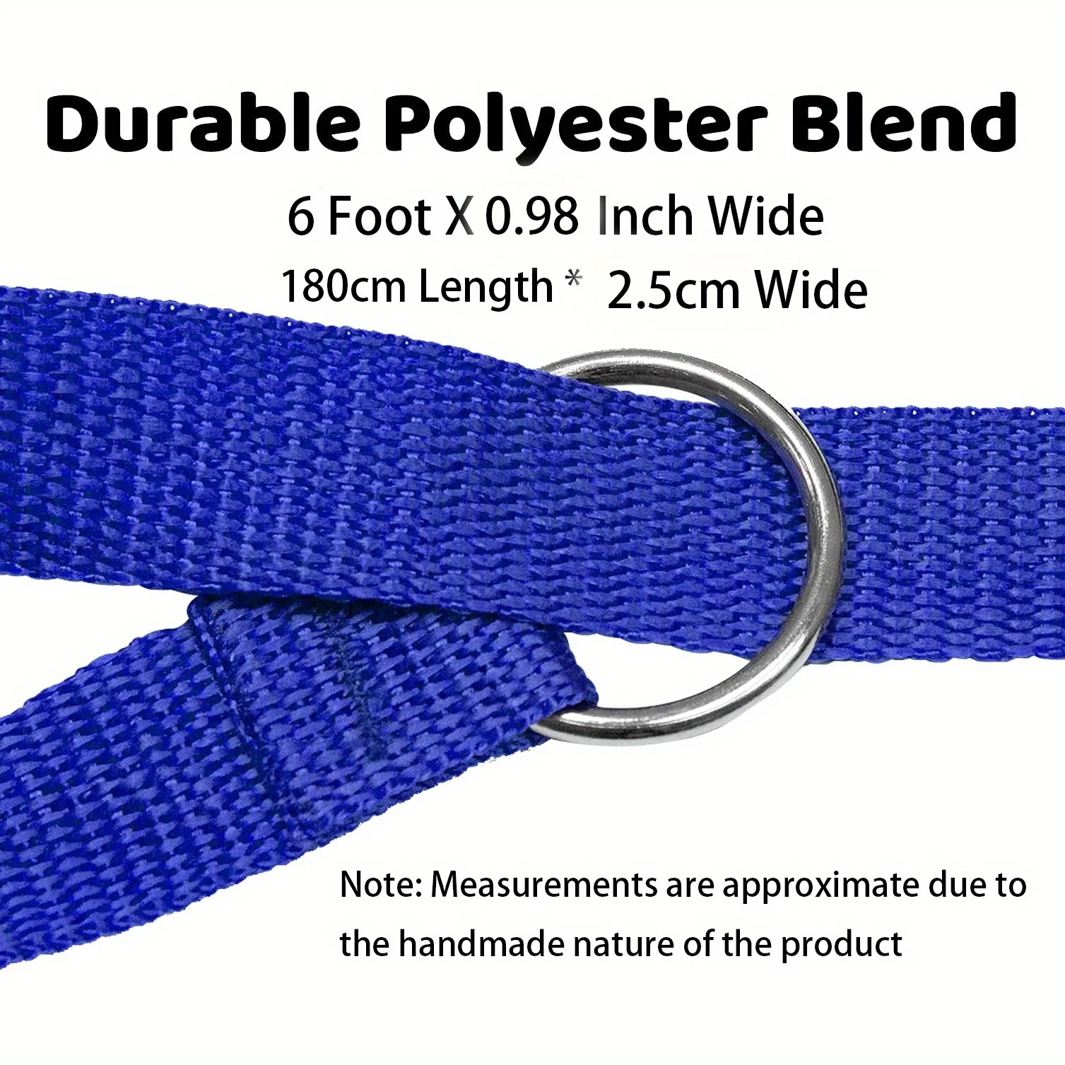6 piezas de correas coloridas para perros de poliéster duraderas de 182,88 cm con juntas tóricas de metal para el cuidado, caminar y entrenar mascotas, varios colores, adecuadas para perros y gatos, no se requieren baterías, correa de entrenamiento para perros |     Vitalidad Cuerda |     Cuerda duradera - imagen 2