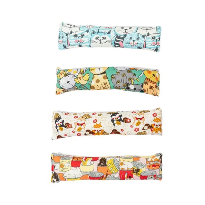 Juguetes De Almohada de hierba gatera para gatos, juguetes interactivos para masticar, resistente a las mordeduras juguete para gatitos, ratones de dibujos animados rellenos de hierba gatera - imagen 4