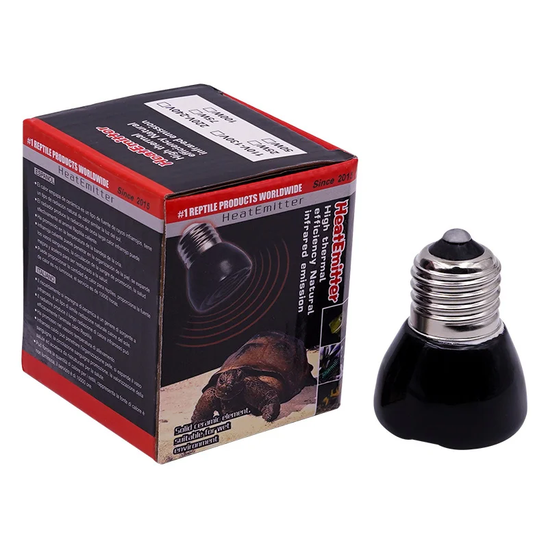 Lámpara calefactora E27 para mascotas, emisor de cerámica, Bombilla de calor, Mini lámpara infrarroja para reptiles, 25/50/75/100W - imagen 2