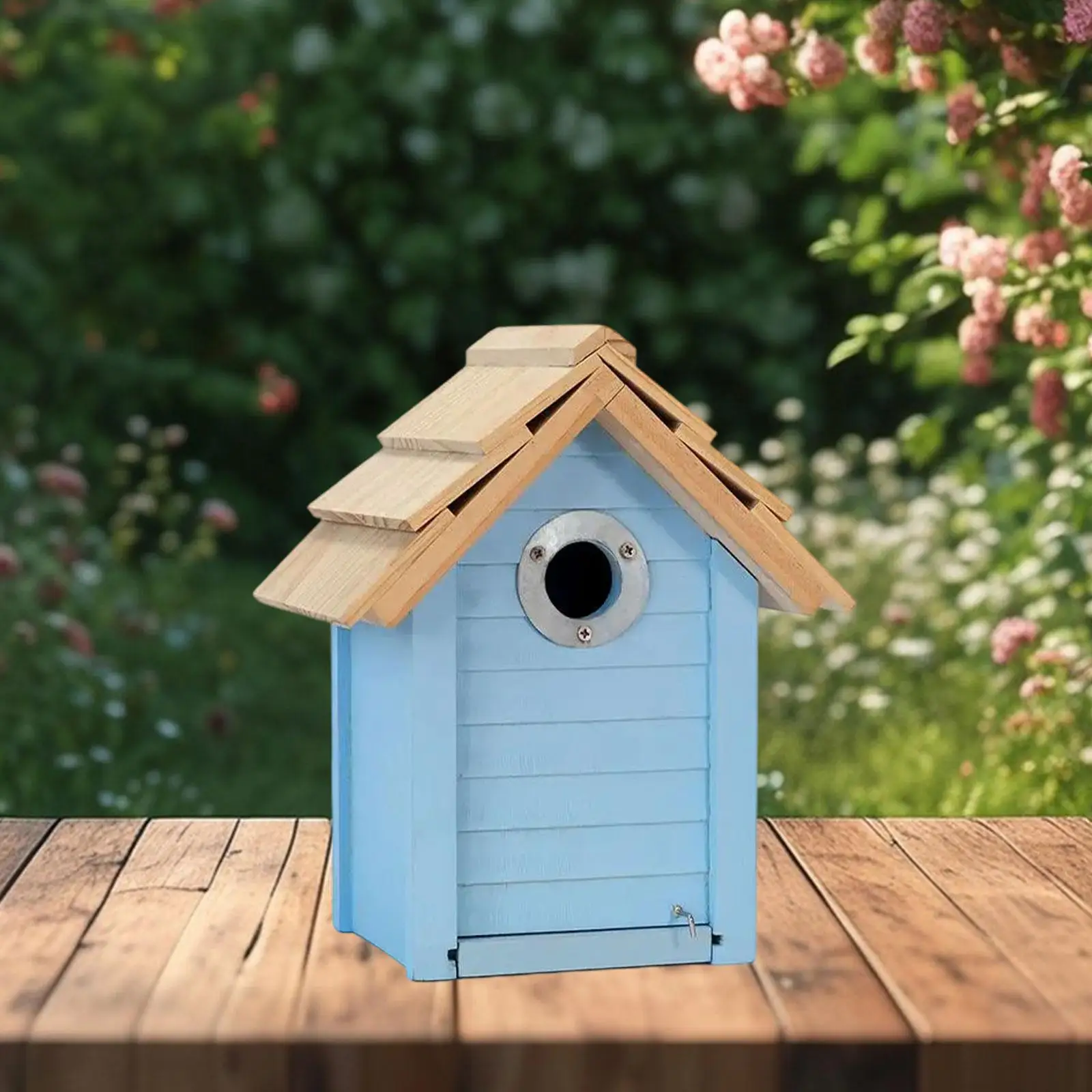 Bird House Decorative Wood Nest Bird Nest for Small Birds Bird Viewing