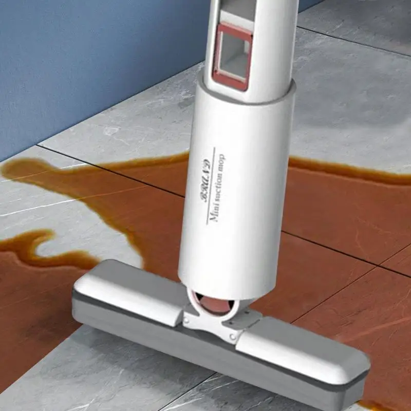 Mini fregona de escritorio, fregona de esponja húmeda y seca, sistema de limpieza de suelo para encimeras de vajilla, auto exprimible, sala de estar y coche - imagen 4