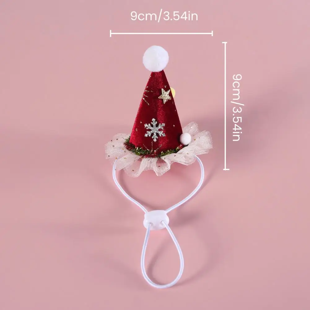2 unids/set ropa de Navidad para mascotas diseño de Estilo Princesa ajuste fiestas de Navidad bufanda sombrero conjunto fiesta festiva traje para mascotas disfraz - imagen 5