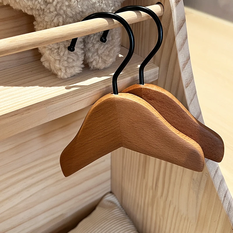 Perchas de madera maciza para mascotas pequeñas, perchero pequeño y bonito, estante de exhibición para ropa, productos portátiles duraderos para mascotas, Accesorios para el hogar