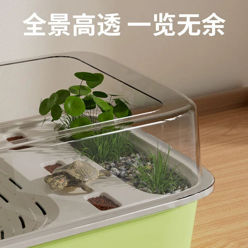 Tanque pequeño para tortugas, Villa grande de lujo, jaula para tortugas, caja de cría, tanque especial ecológico para tortugas - imagen 3