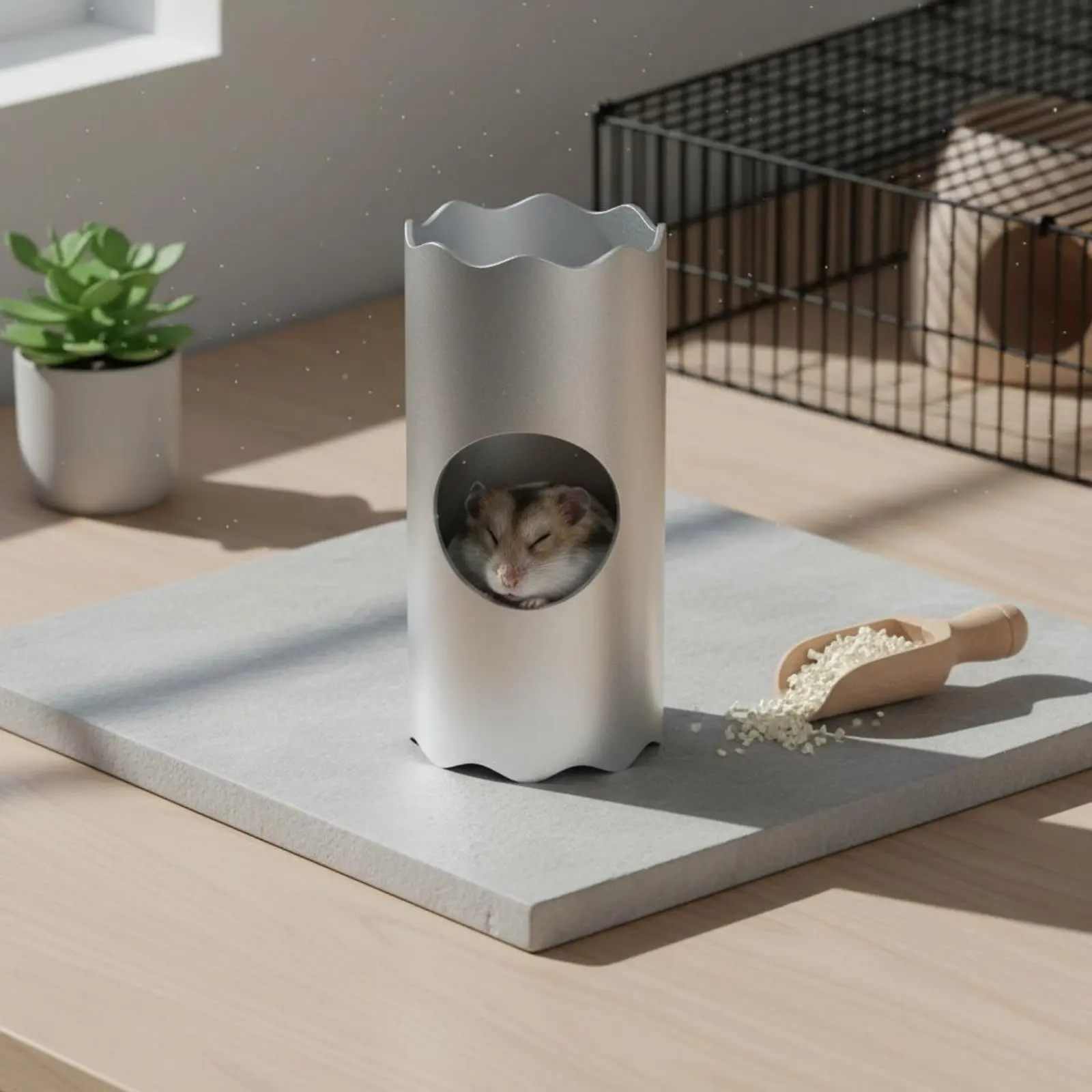Túnel refrigerante de aluminio para hámster resistente a mordeduras - imagen 3