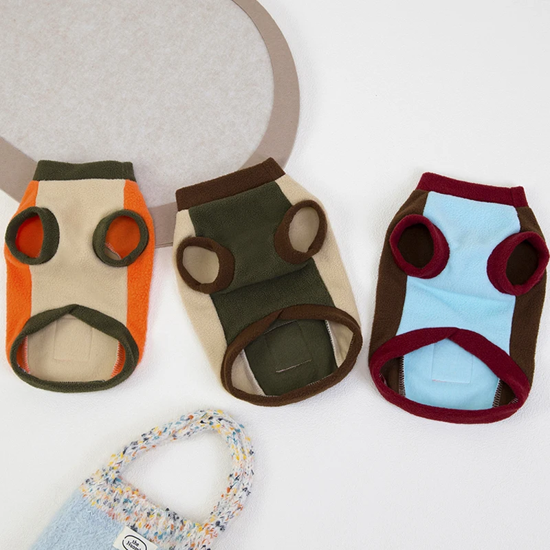 Ropa cálida para perros, cómoda sudadera para perros en otoño e invierno, ropa de peluche para Chihuahua Yorkie, accesorios para perros - imagen 2