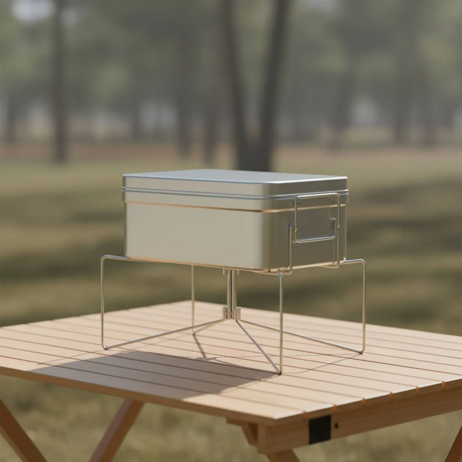 Soporte plegable bebidas X metálico nevera portátil para perros gatos - imagen 5