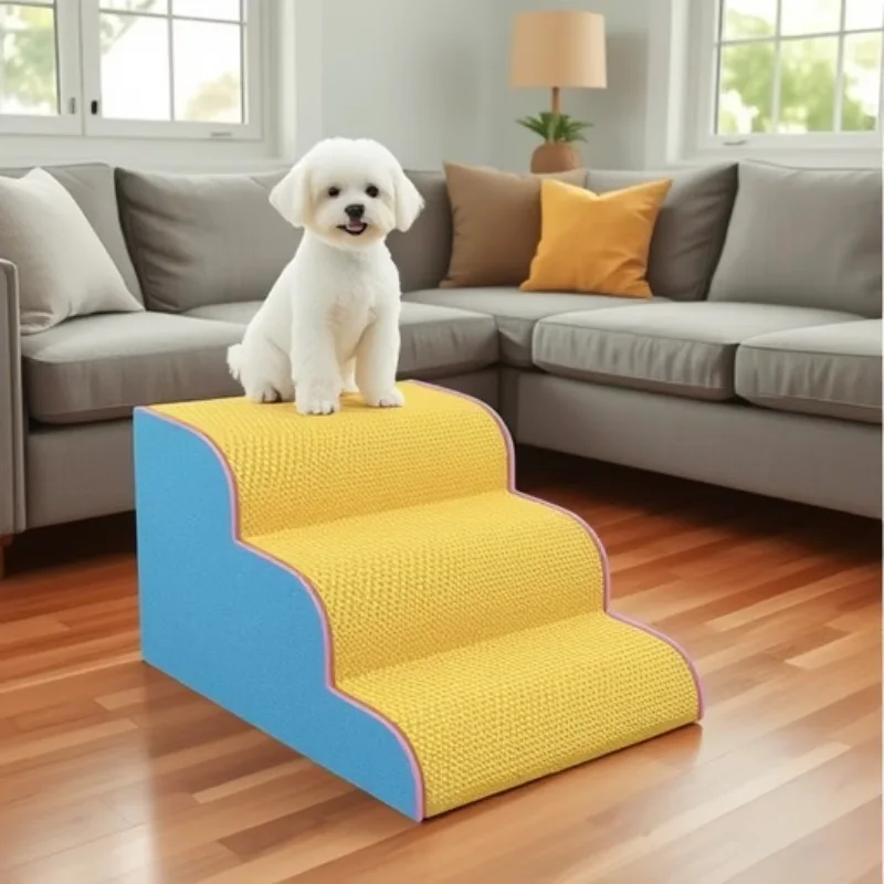 Escalera antideslizante para mascotas – Sube al sofá y cama fácil