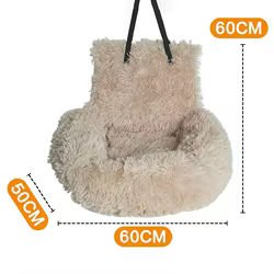 Asiento de coche portátil extraíble para perros pequeños y medianos